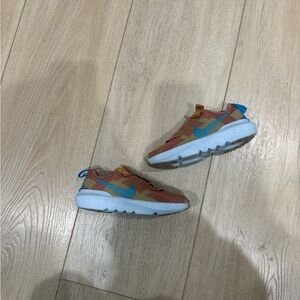 Nike Kids' Brown and Blue Sneakers